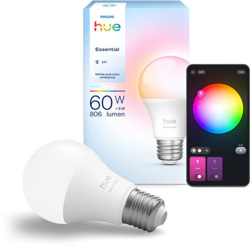 Philips Hue Essential White and Color Ambiance 8W E27